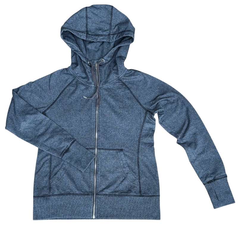 Grá rennd H&M hettupeysa