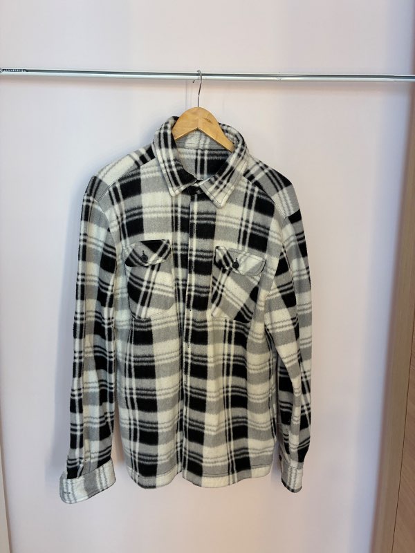 Plaid svört&hvít skyrta