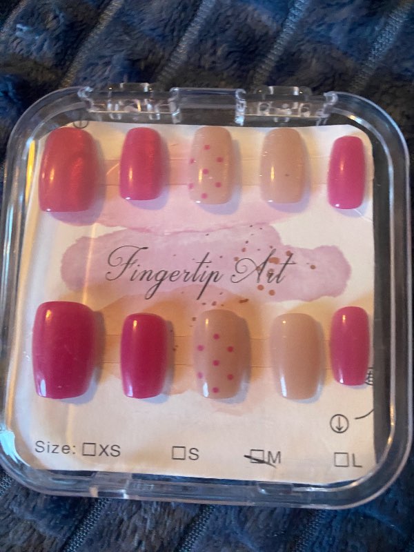 Bleikar press on nails