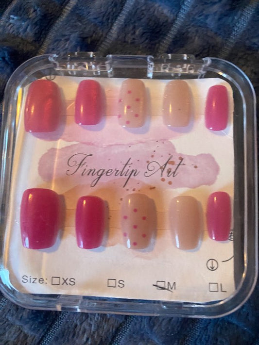 Bleikar press on nails