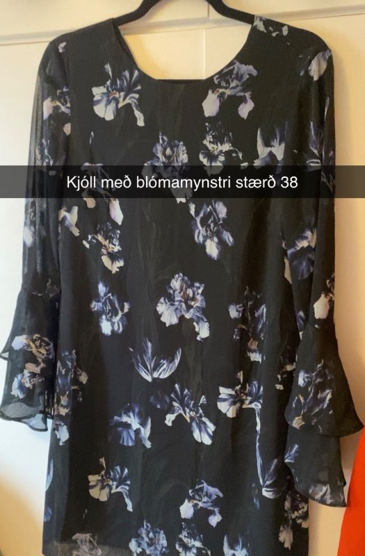 Dress with floral pattern