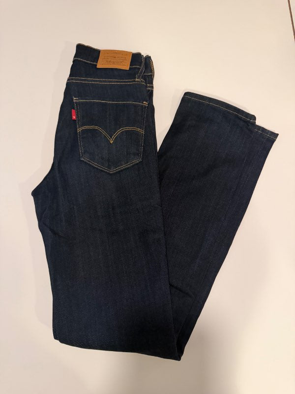 Levis 724 gallabuxur - dökkblár