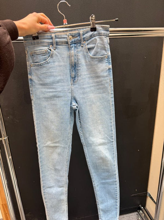 Bláar Gallabuxur Bershka