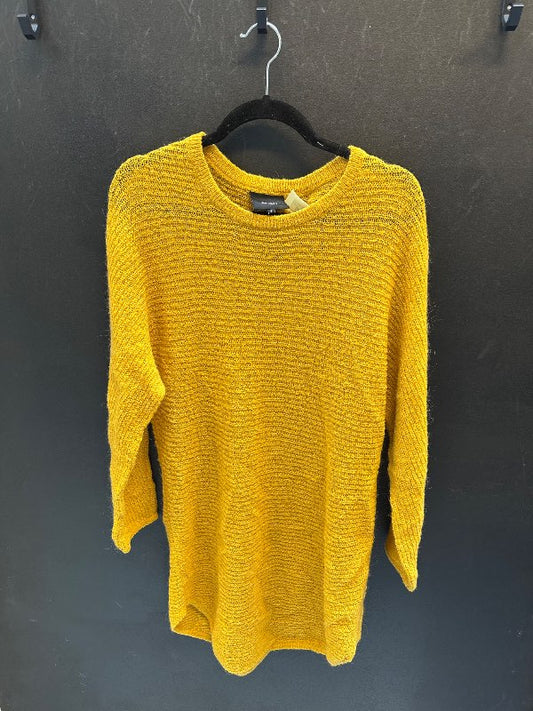 Yellow sweater dress