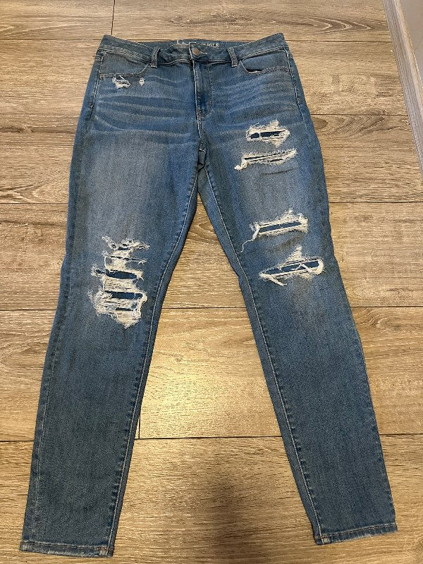 American Eagle bláar gallabuxur
