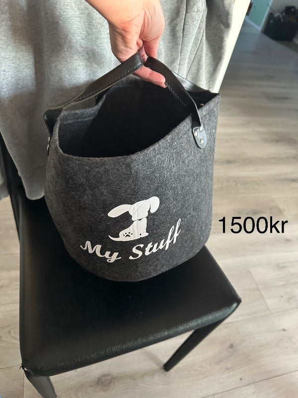 Kringlótt dótakarfa hunda