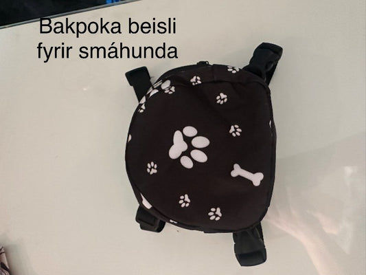 Bakpoka beisli fyrir smáhund nýtt