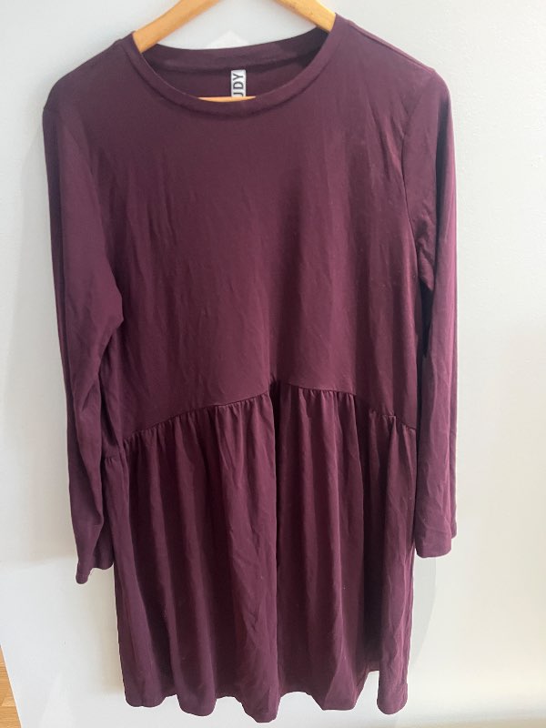 JDY kjóll burgundy