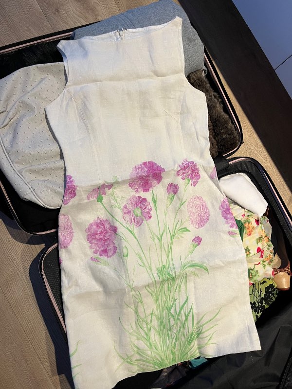 Vintage blóma kjóll