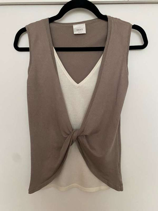 Next - brúnt/beige vesti