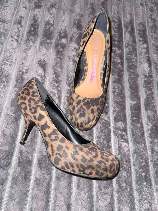 Hlébarða Head over heels hælaskór