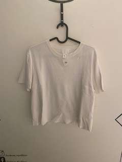 Peysa stutterma hvít H&M