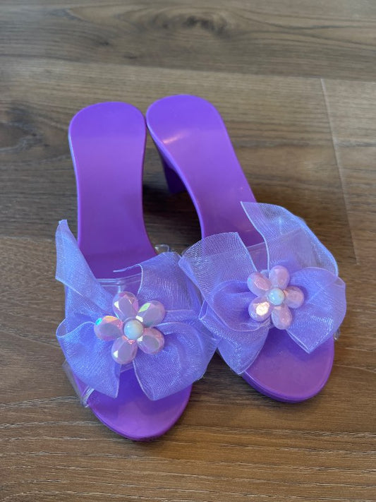 Hæla prinsessuskór fjólubláir