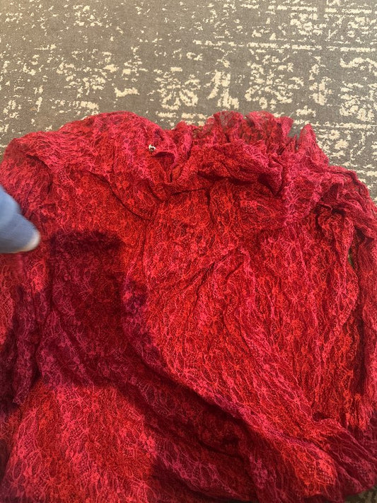 Rauður kjóll júník