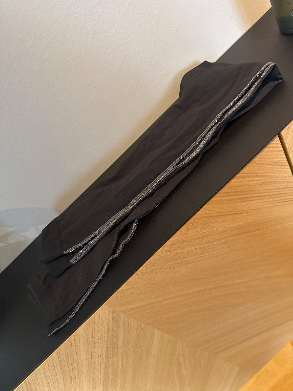 Leggings með glimmerrönd ónota