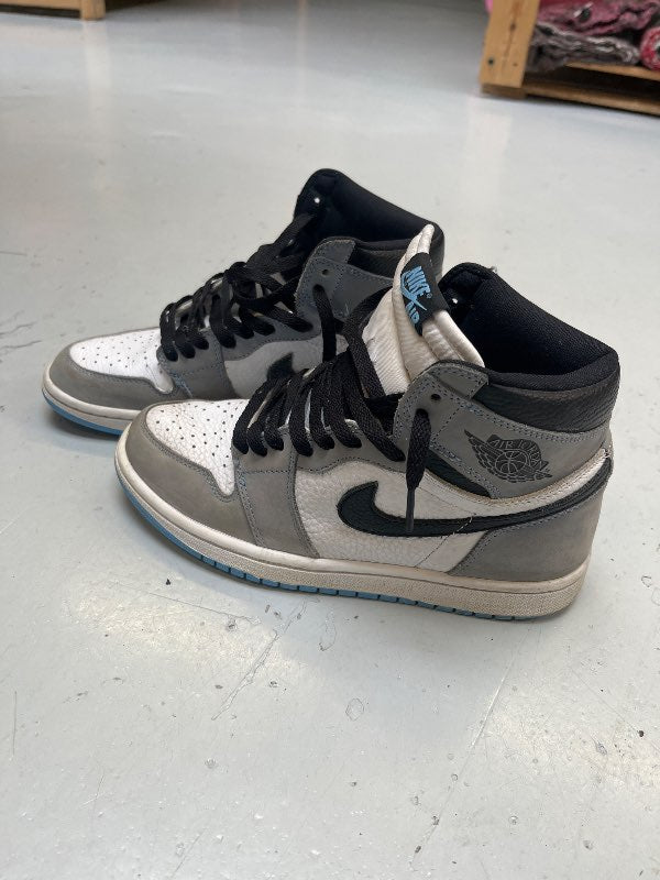Air Jordans ljósbláir/hvítir