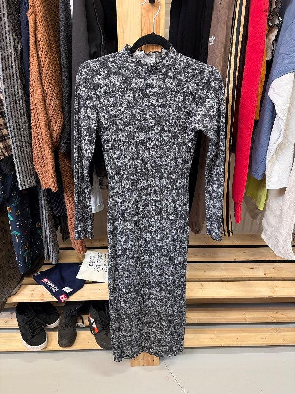 Blómakjóll svartur Topshop
