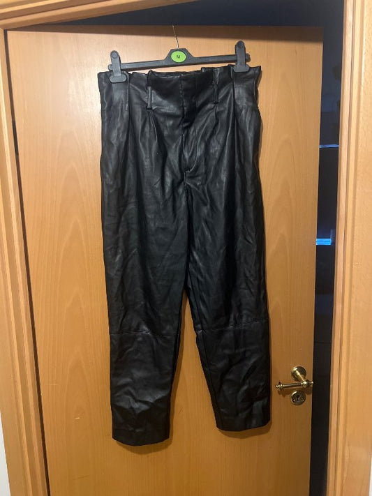 H&M leðurbuxur