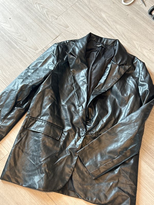 S- pleður blazer