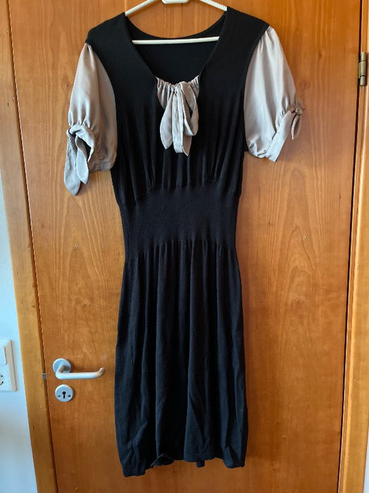 Prjónakjóll svartur st.44