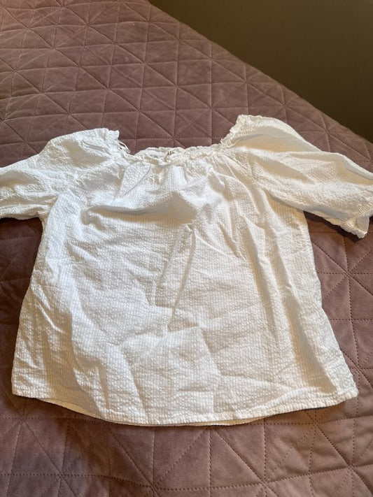 Hvítur skyrtu bolur Hm