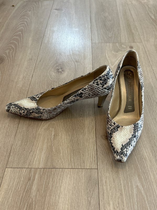 Snake skin hælar