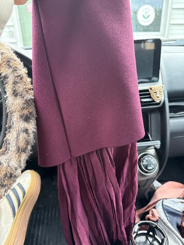 Zara burgundy skirt