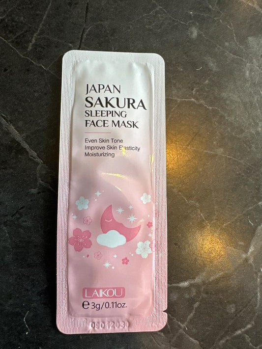 Japan sleeping andlits maski bleikur temu
