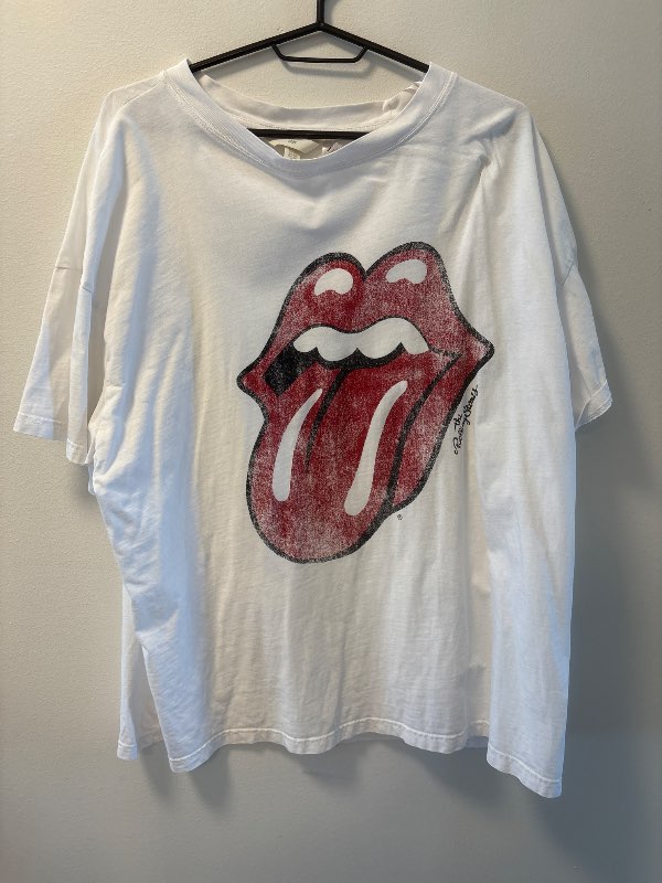 Oversized H&M Rolling Stones stuttermabolur