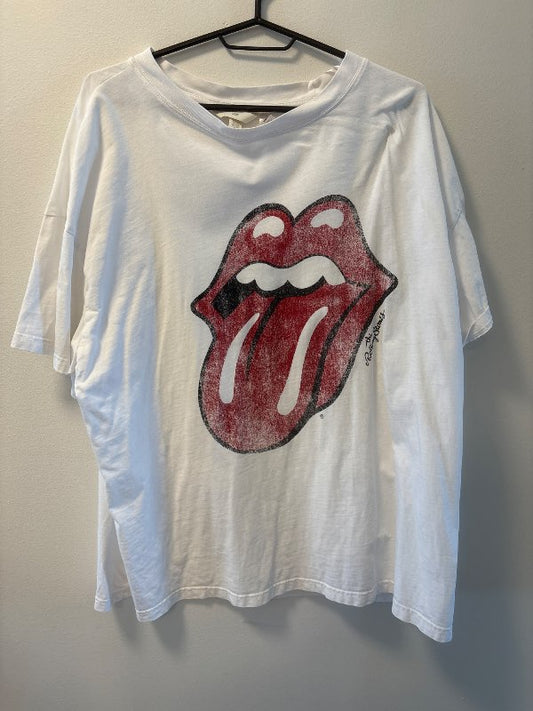 Oversized H&M Rolling Stones stuttermabolur