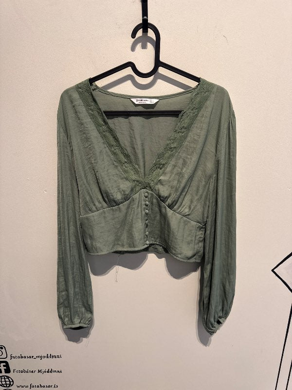 Stradivarius græn skyrta