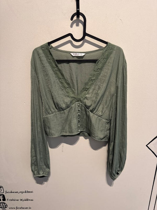 Stradivarius græn skyrta
