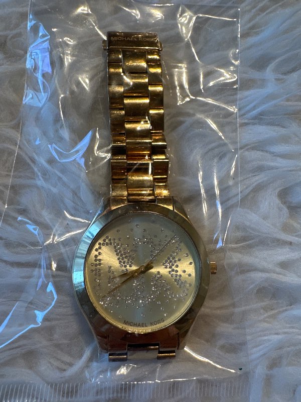 MK gold watch women's
