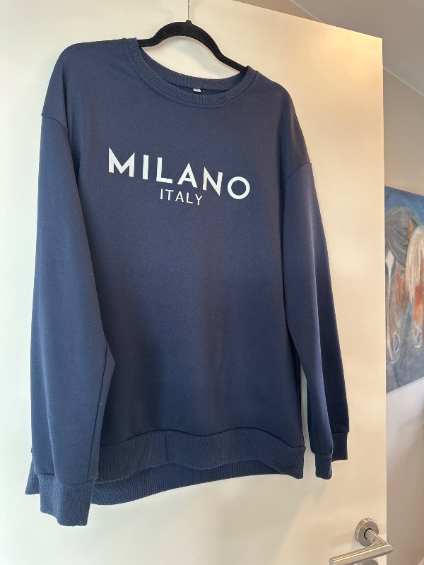 Blá Milano peysa st.L kk