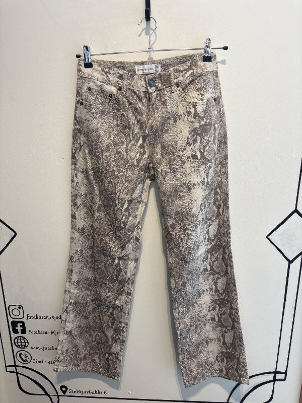 STRADIVARIUS snake print gallabuxur