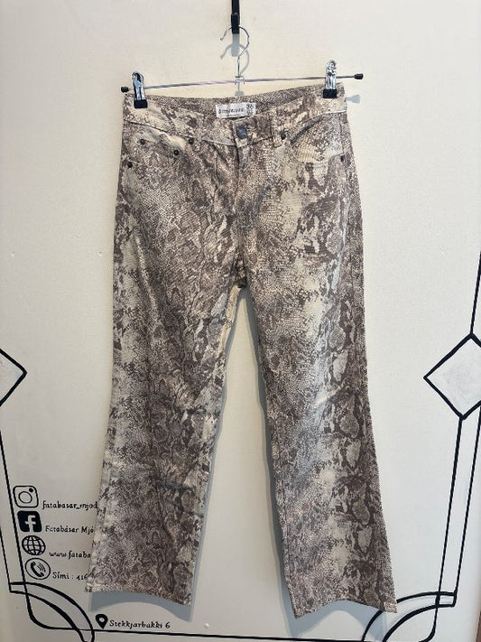 STRADIVARIUS snake print gallabuxur