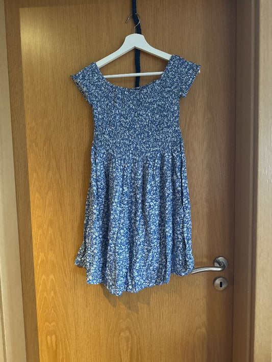 Kjóll ljósblár blóma