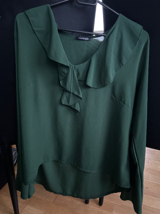 Boohoo skyrta græn