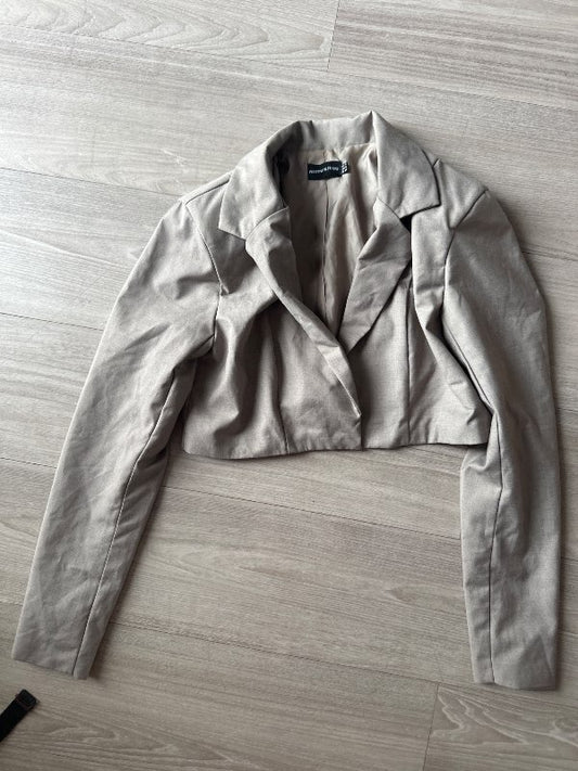 S- cropped blazer