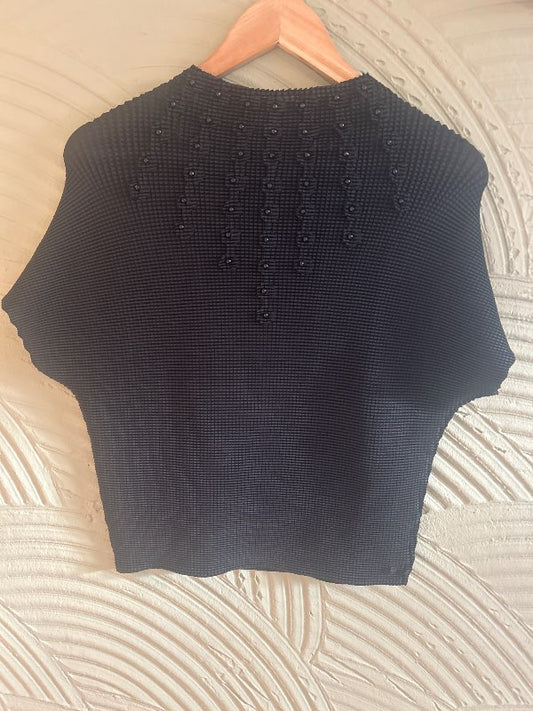 Vintage toppur svartur