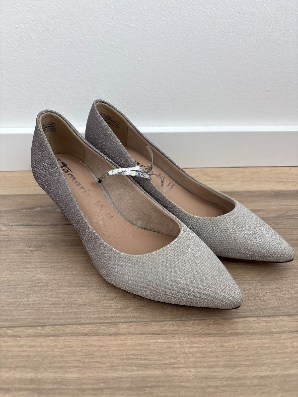Tamaris hælaskór silfur 38