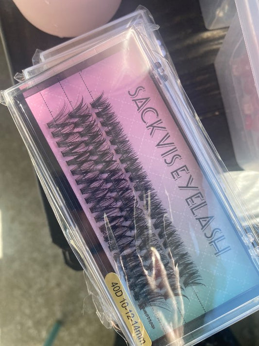 Fake clusters eyelashes