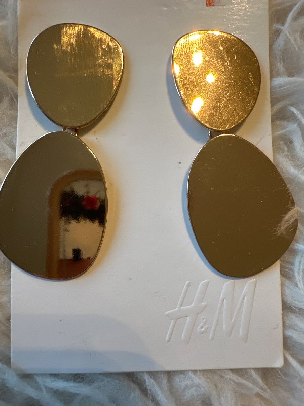 New gilded earrings