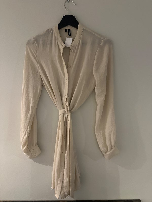 VeroModa skyrtu kjóll beige