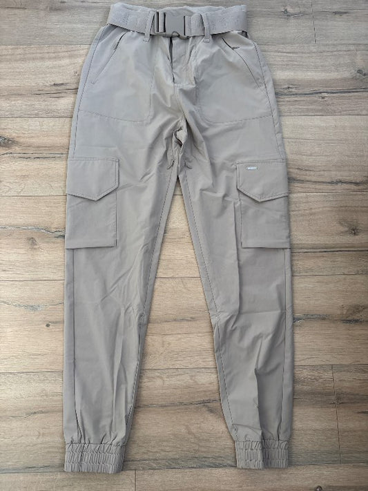 Aimn cargo pants ljósar ónotaðar M