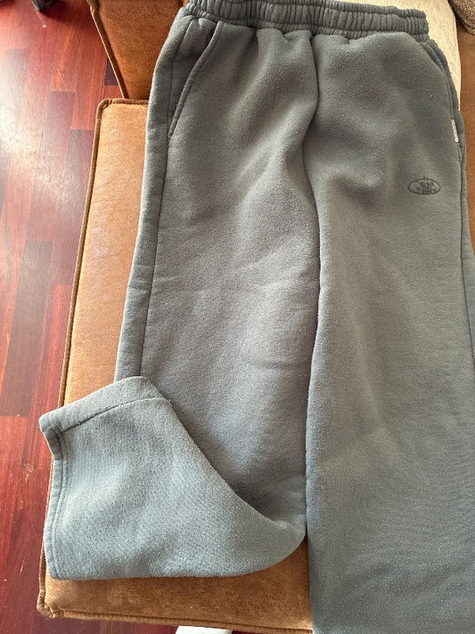 Gráar joggingbuxur