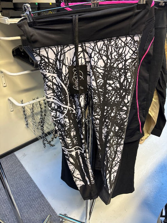 AA leggings svart/hvítt