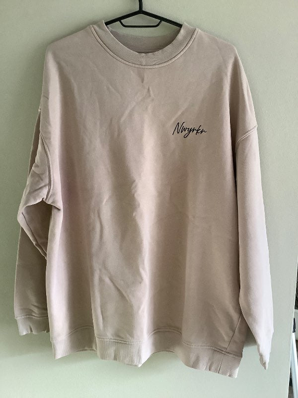 Drapplituð síð joggongpeysa