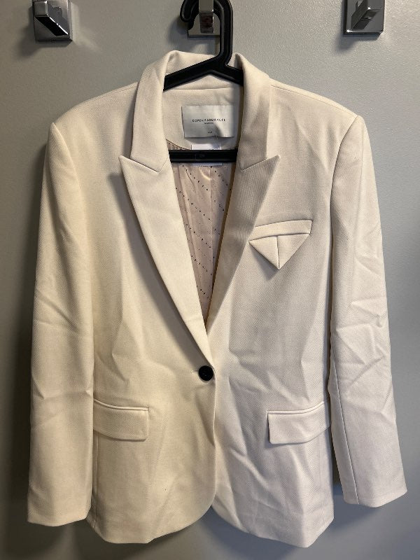 Beige/ hvitur blazer