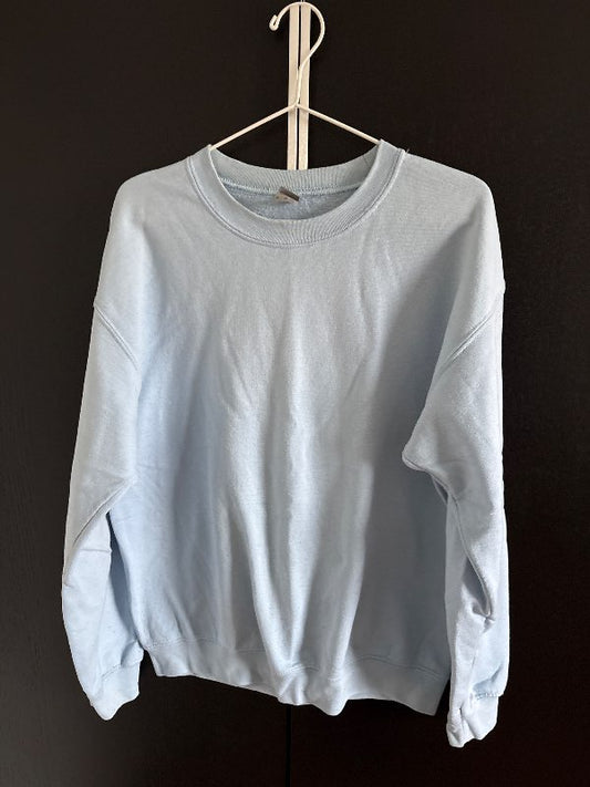 Blá crewneck peysa